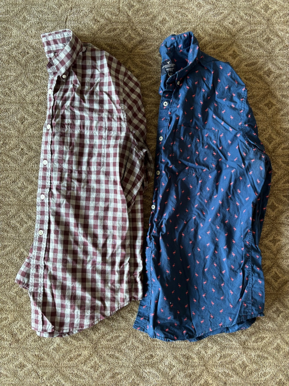 2 XL lightweight button down shirts!! American Eagle and Abercrombie